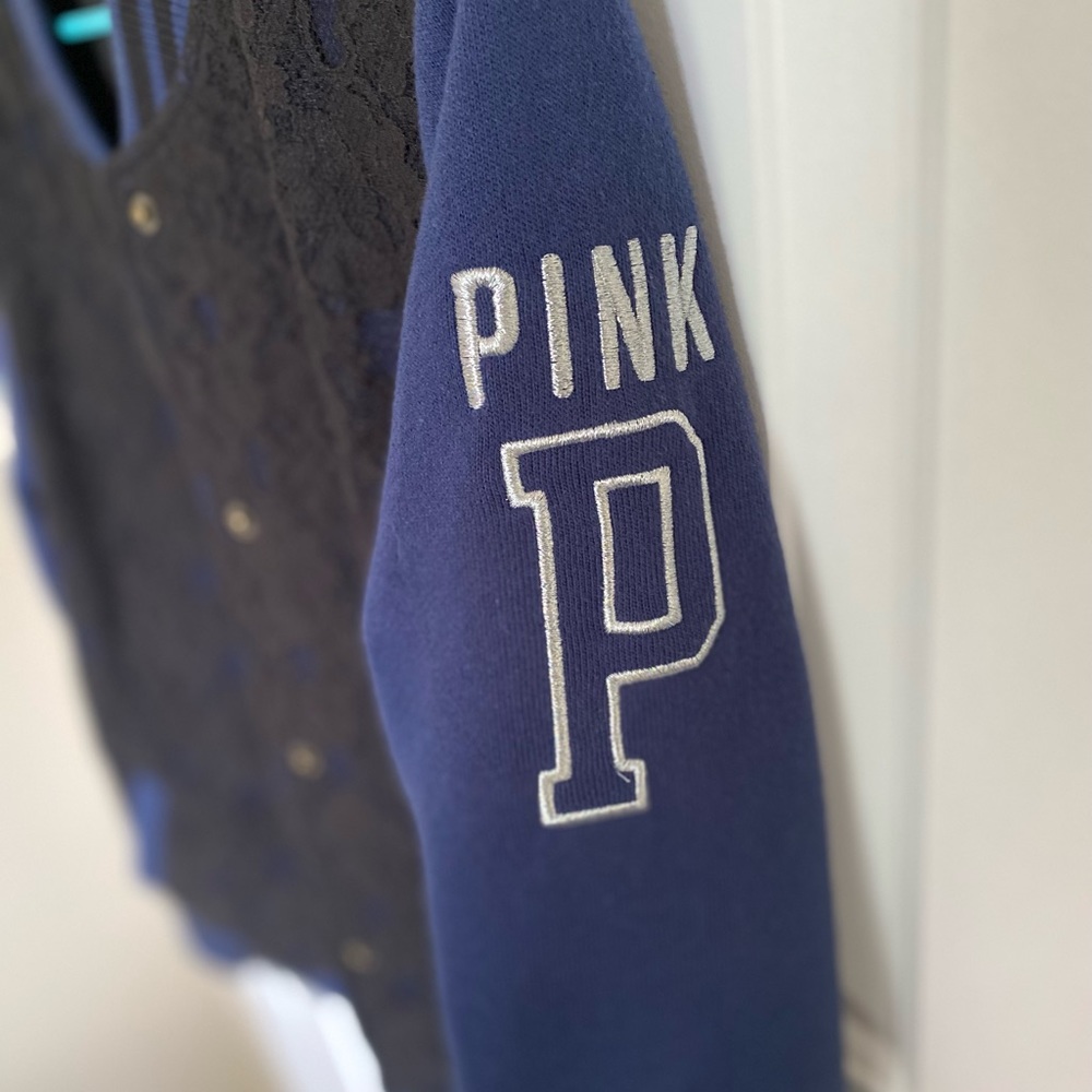 VS Pink Lettermen Jacket size M